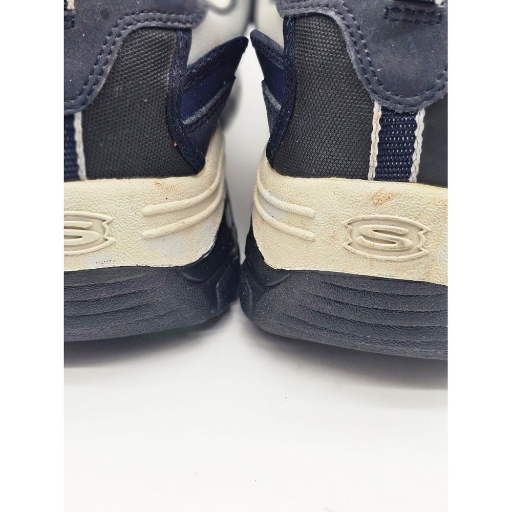 Skechers Steel Toe Work Shoes Men's Sz 12 Navy Blue Grey Chunky Utility Sneakers - Picture 8 of 13